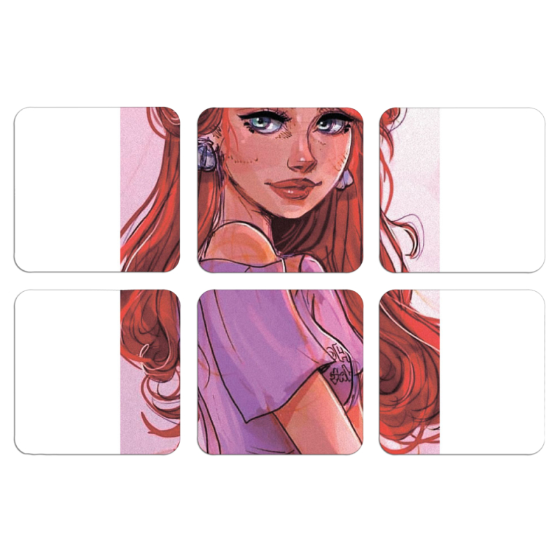 Магнитные фотопазлы 50 на 50 набор 6 штук 