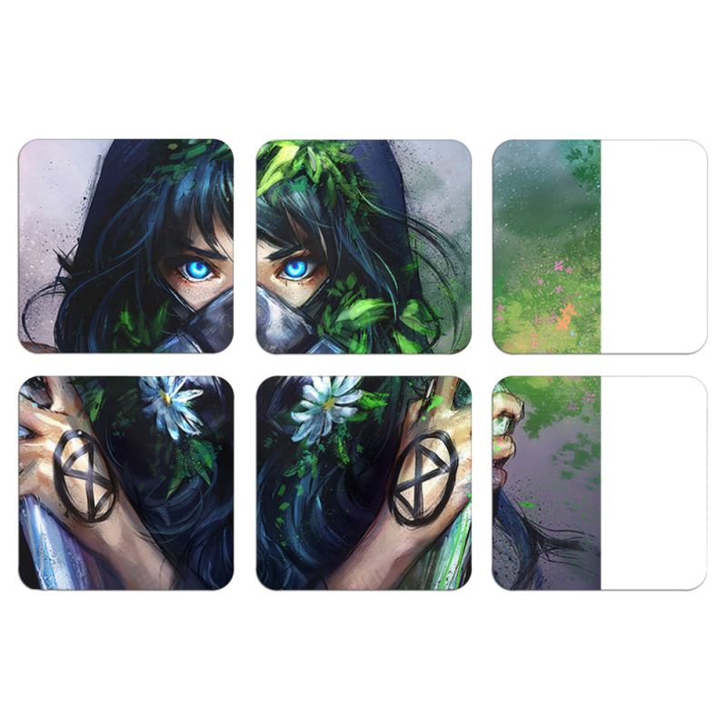 Магнитные фотопазлы 50 на 50 набор 6 штук 