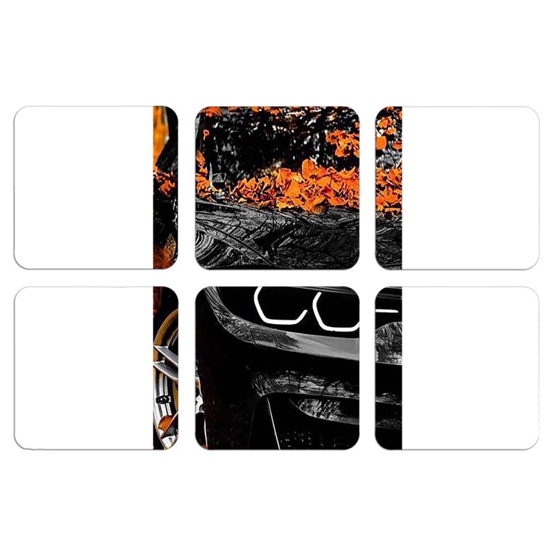 Магнитные фотопазлы 50 на 50 набор 6 штук BMW M3