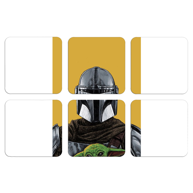 Магнитные фотопазлы 50 на 50 набор 6 штук Маленький Йода