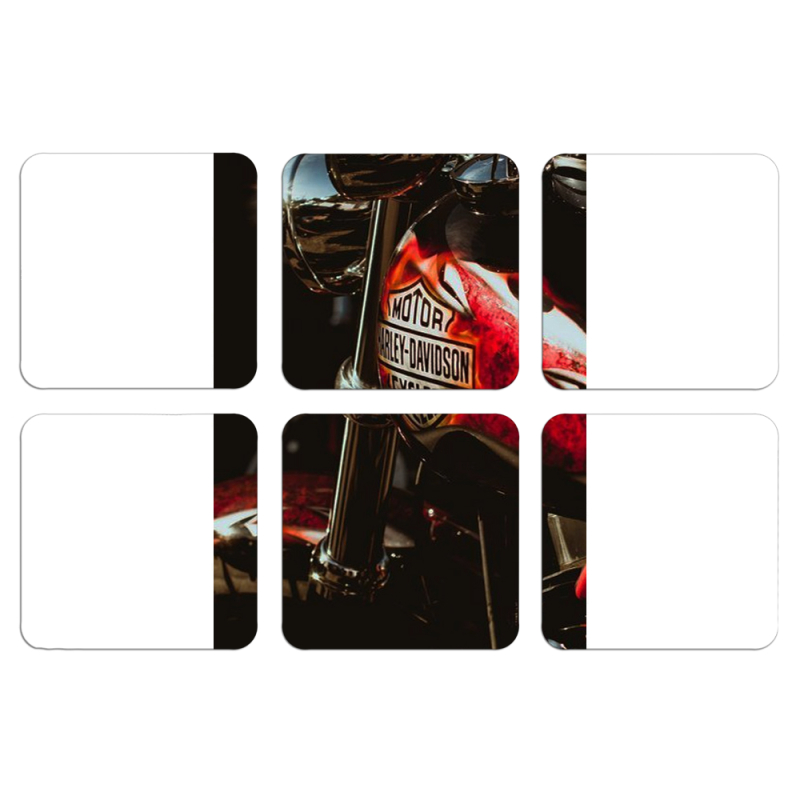 Магнитные фотопазлы 50 на 50 набор 6 штук Harley