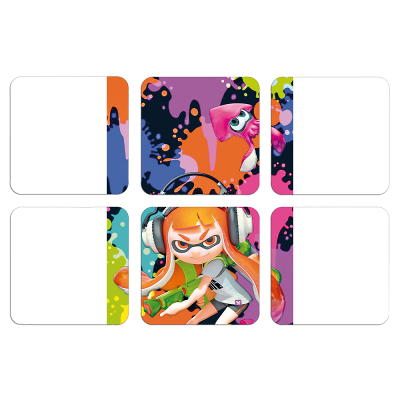 Магнитные фотопазлы 50 на 50 набор 6 штук Splatoon Inklings