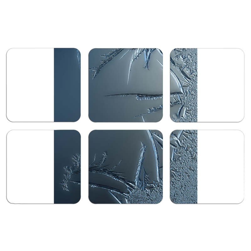 Магнитные фотопазлы 50 на 50 набор 6 штук 