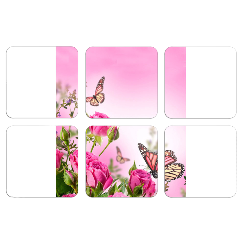 Магнитные фотопазлы 50 на 50 набор 6 штук 