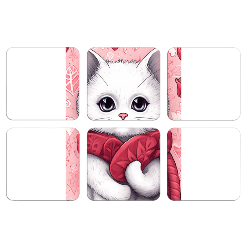 Магнитные фотопазлы 50 на 50 набор 6 штук 