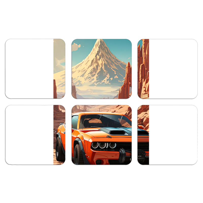 Магнитные фотопазлы 50 на 50 набор 6 штук 