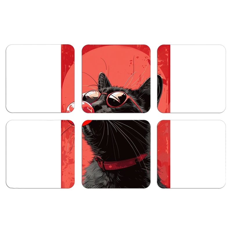 Магнитные фотопазлы 50 на 50 набор 6 штук 