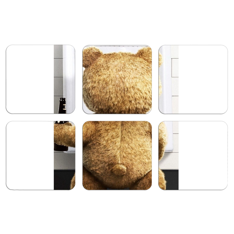 Магнитные фотопазлы 50 на 50 набор 6 штук 