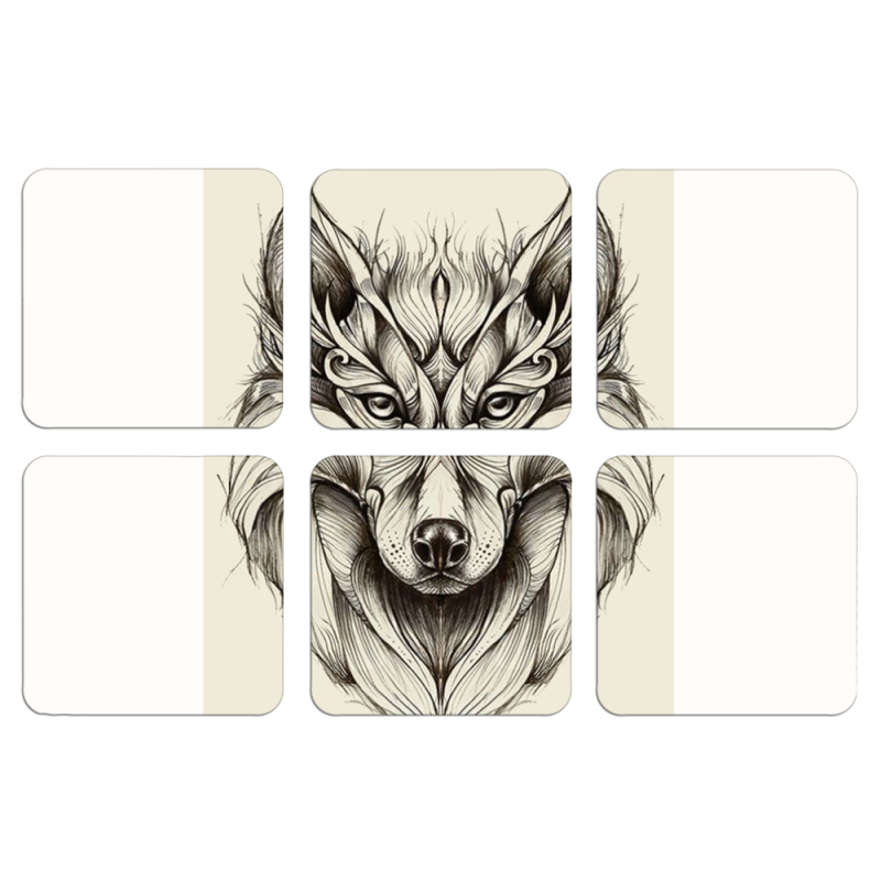 Магнитные фотопазлы 50 на 50 набор 6 штук 