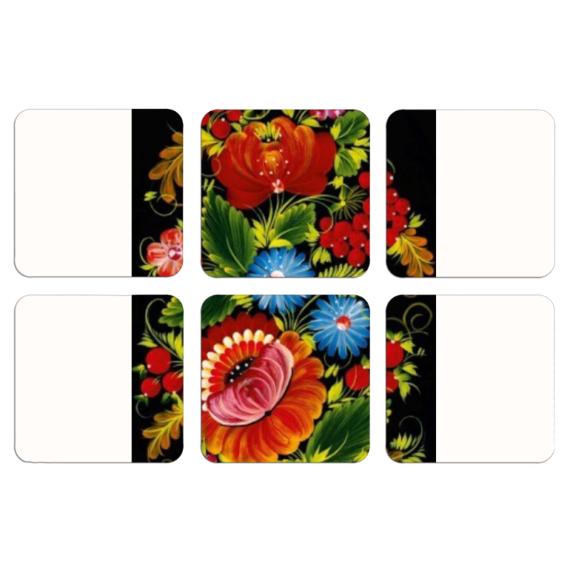 Магнитные фотопазлы 50 на 50 набор 6 штук 