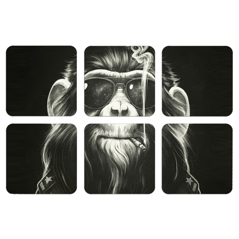 Магнитные фотопазлы 50 на 50 набор 6 штук Smokey Monkey