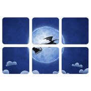 Магнитные фотопазлы 50 на 50 набор 6 штук Christmas Dragon