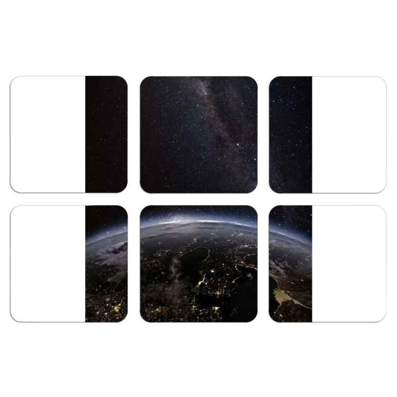 Магнитные фотопазлы 50 на 50 набор 6 штук 