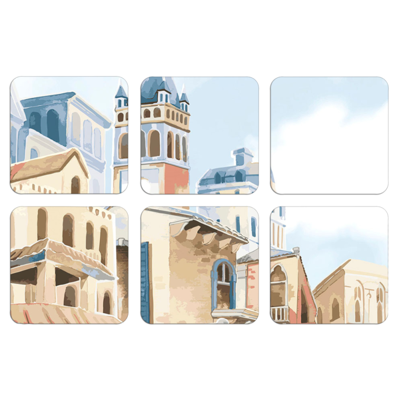 Магнитные фотопазлы 50 на 50 набор 6 штук 