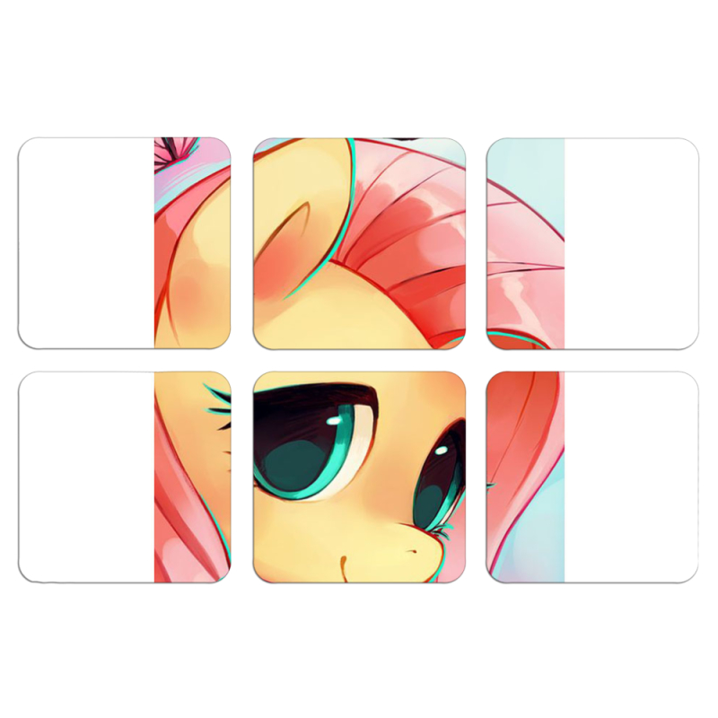 Магнитные фотопазлы 50 на 50 набор 6 штук My Little Pony Fluttershy