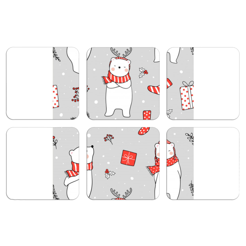 Магнитные фотопазлы 50 на 50 набор 6 штук 