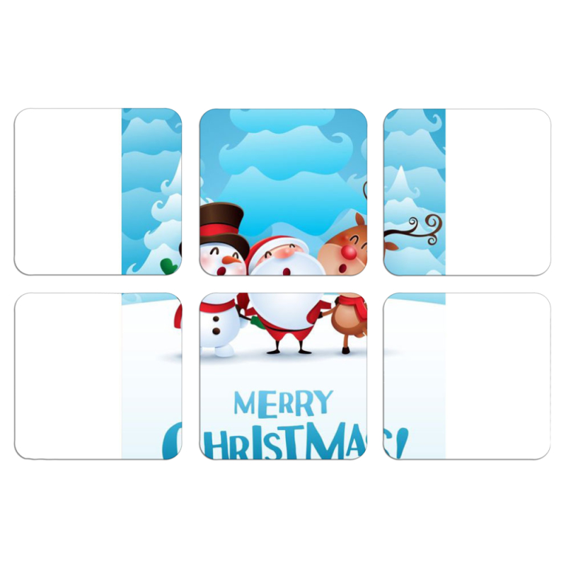 Магнитные фотопазлы 50 на 50 набор 6 штук 