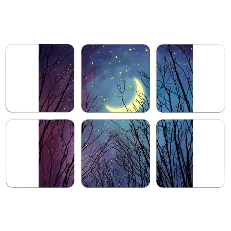 Магнитные фотопазлы 50 на 50 набор 6 штук 