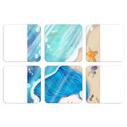 Магнитные фотопазлы 50 на 50 набор 6 штук Sea Girl