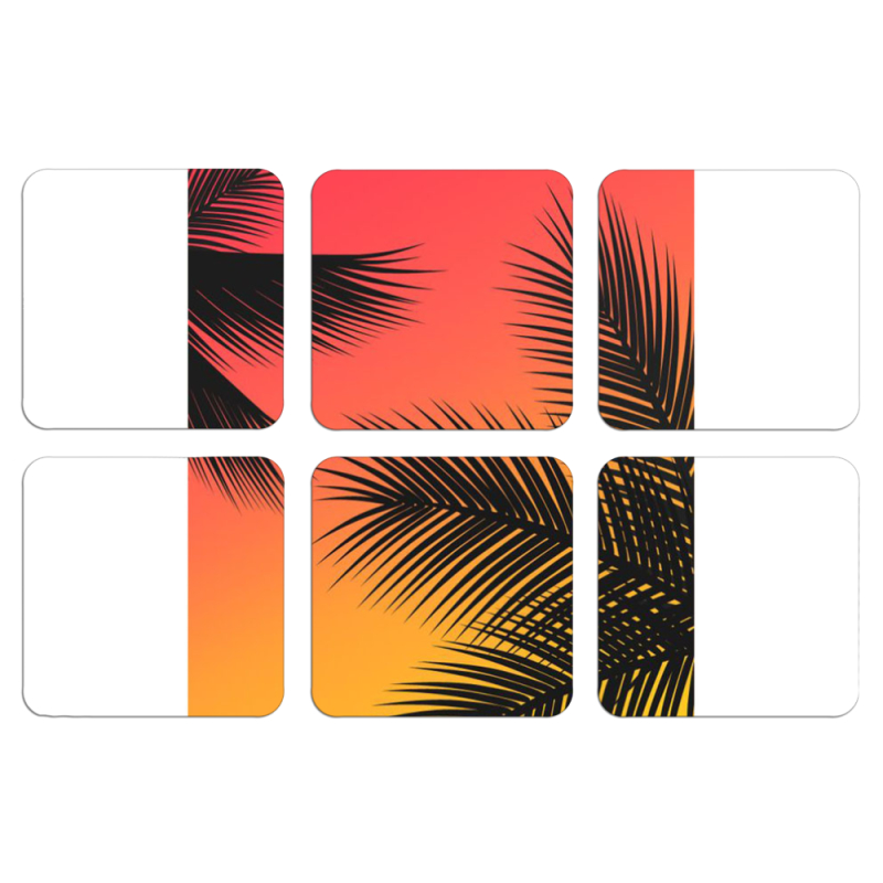 Магнитные фотопазлы 50 на 50 набор 6 штук 