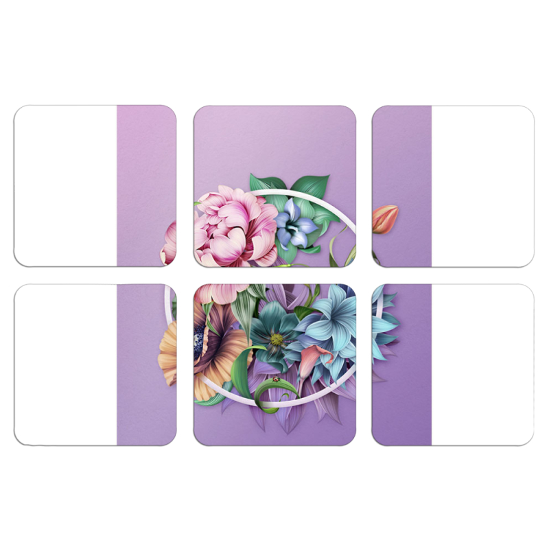 Магнитные фотопазлы 50 на 50 набор 6 штук 