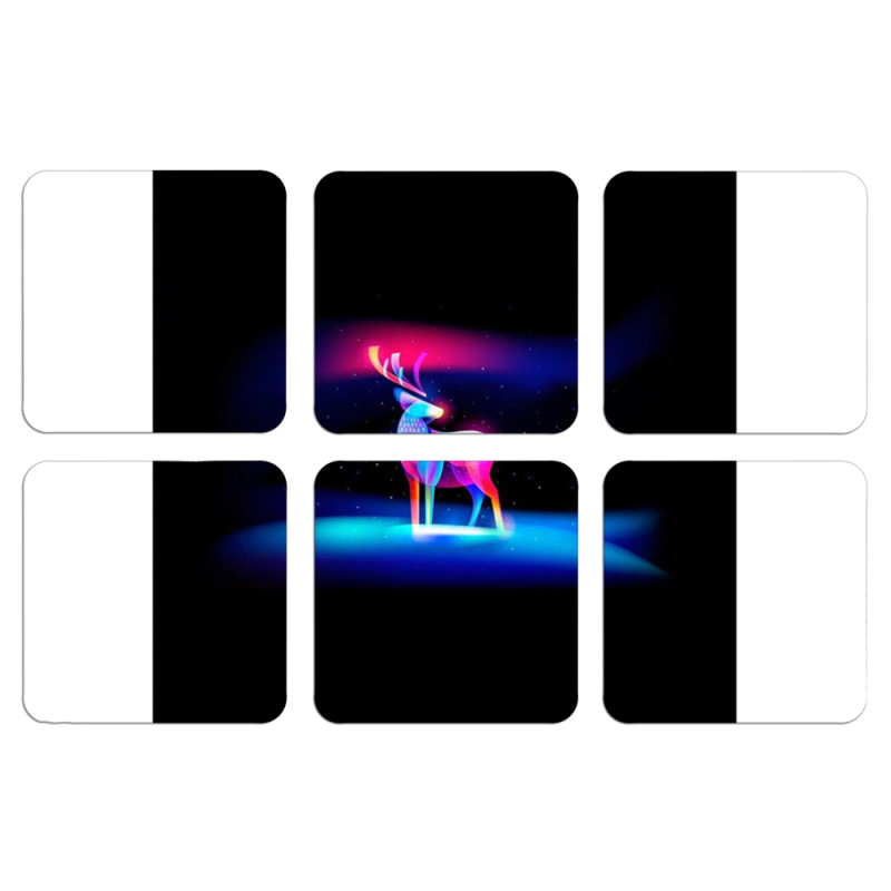 Магнитные фотопазлы 50 на 50 набор 6 штук 