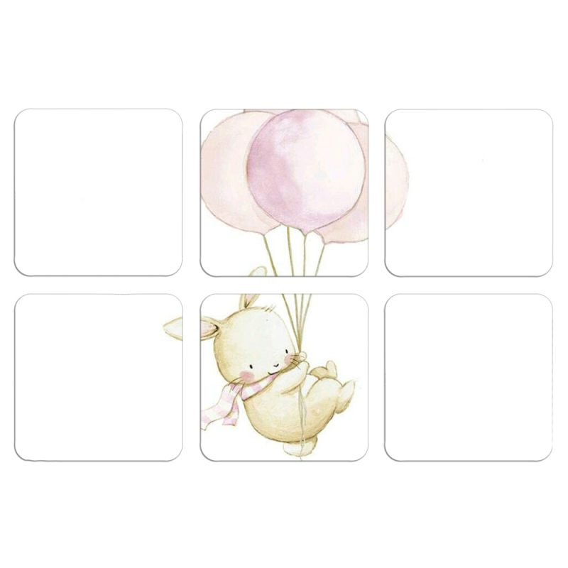 Магнитные фотопазлы 50 на 50 набор 6 штук 