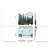 Магнитные фотопазлы 50 на 50 набор 6 штук 