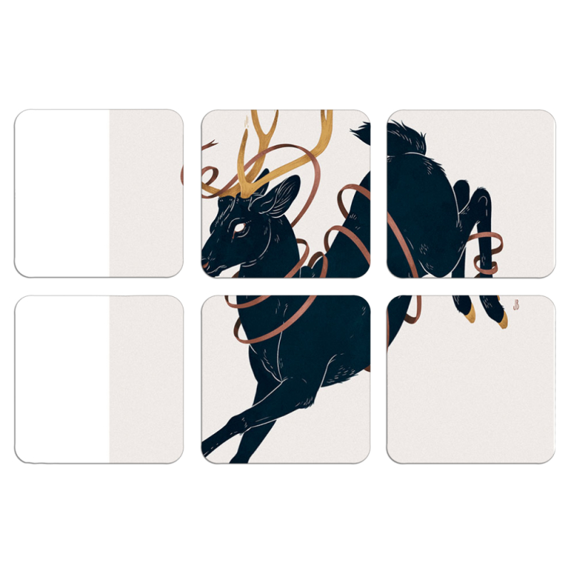 Магнитные фотопазлы 50 на 50 набор 6 штук Black Deer