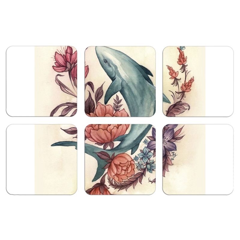 Магнитные фотопазлы 50 на 50 набор 6 штук 