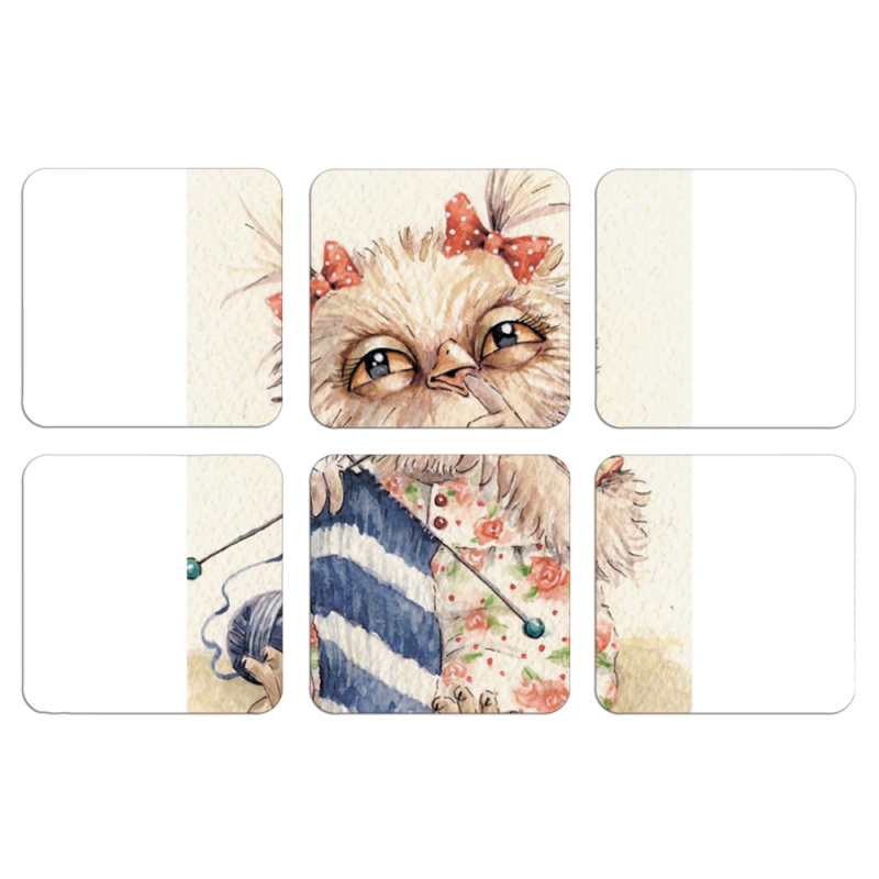 Магнитные фотопазлы 50 на 50 набор 6 штук 