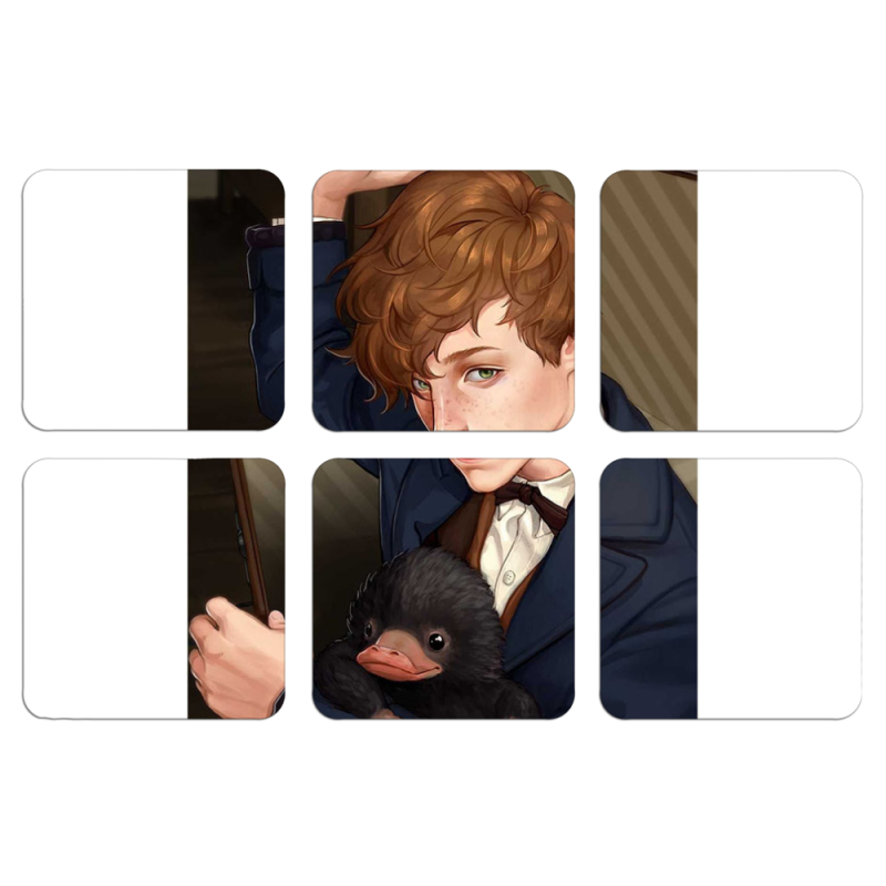 Магнитные фотопазлы 50 на 50 набор 6 штук 