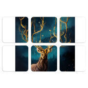 Магнитные фотопазлы 50 на 50 набор 6 штук Fairy Deer