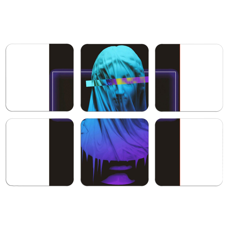 Магнитные фотопазлы 50 на 50 набор 6 штук 