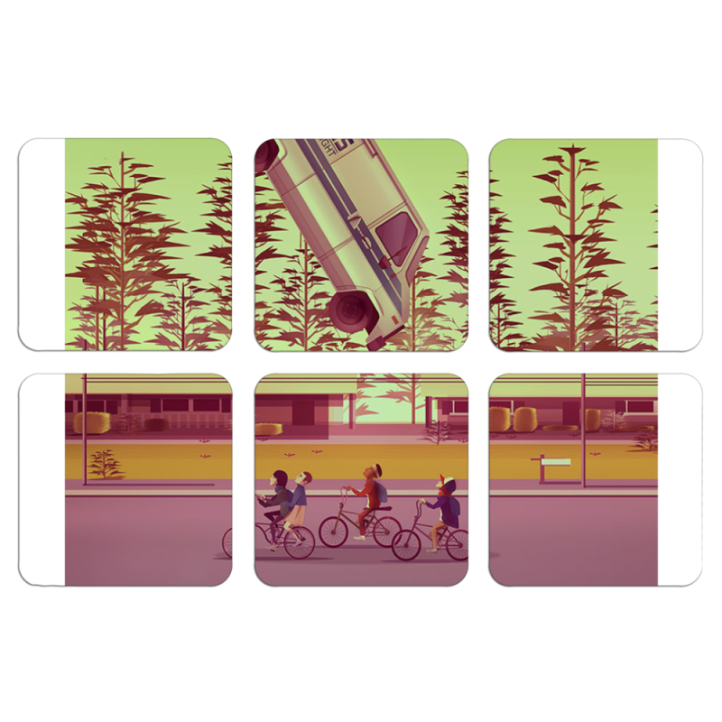 Магнитные фотопазлы 50 на 50 набор 6 штук 