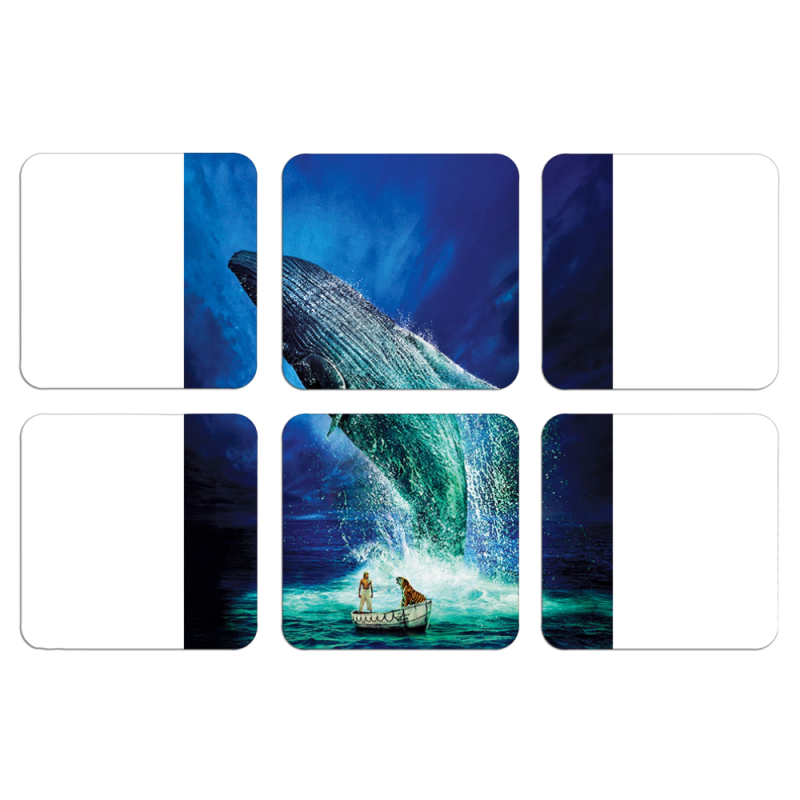 Магнитные фотопазлы 50 на 50 набор 6 штук Sea Giant