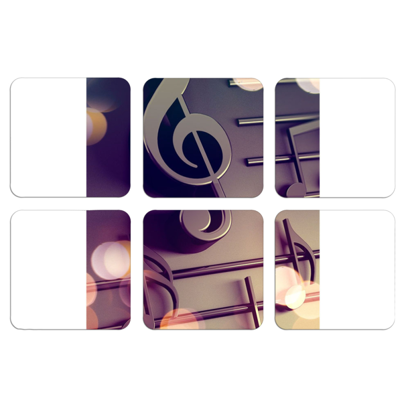 Магнитные фотопазлы 50 на 50 набор 6 штук 