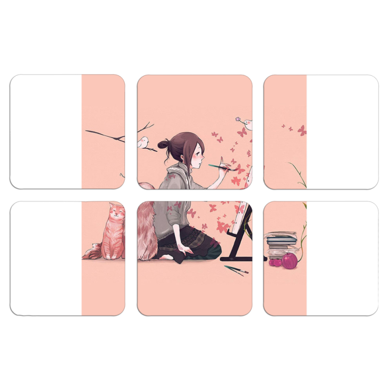 Магнитные фотопазлы 50 на 50 набор 6 штук 