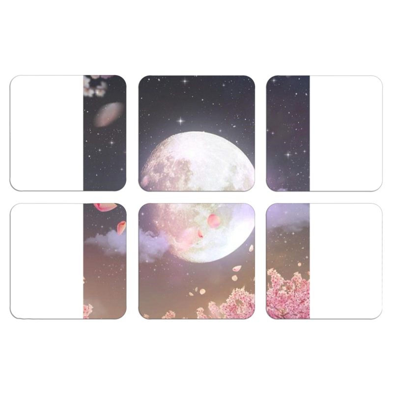 Магнитные фотопазлы 50 на 50 набор 6 штук 