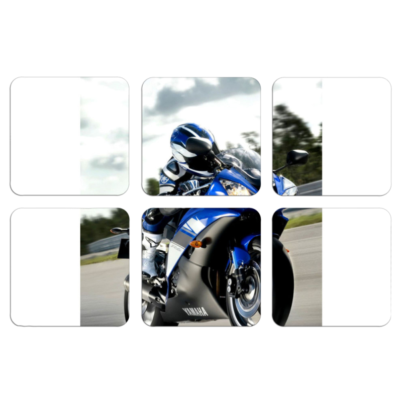 Магнитные фотопазлы 50 на 50 набор 6 штук 