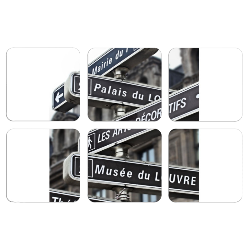 Магнитные фотопазлы 50 на 50 набор 6 штук 