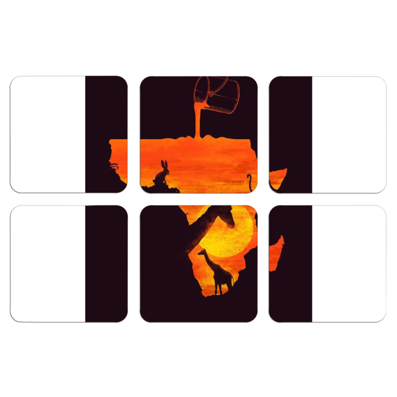 Магнитные фотопазлы 50 на 50 набор 6 штук 