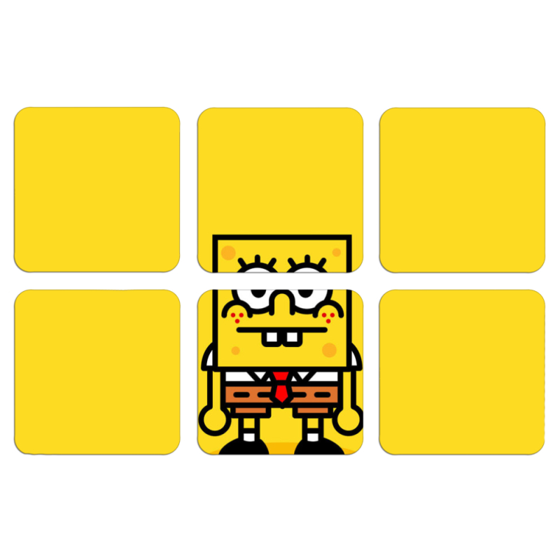 Магнитные фотопазлы 50 на 50 набор 6 штук 