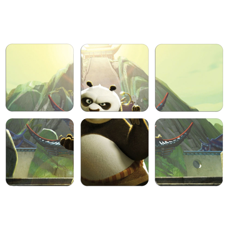 Магнитные фотопазлы 50 на 50 набор 6 штук 