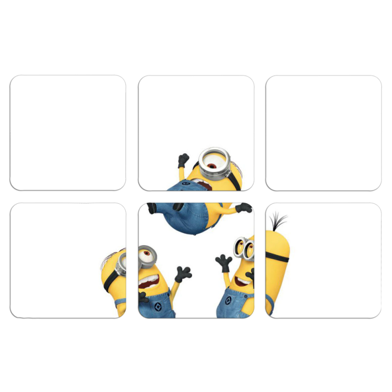 Магнитные фотопазлы 50 на 50 набор 6 штук 