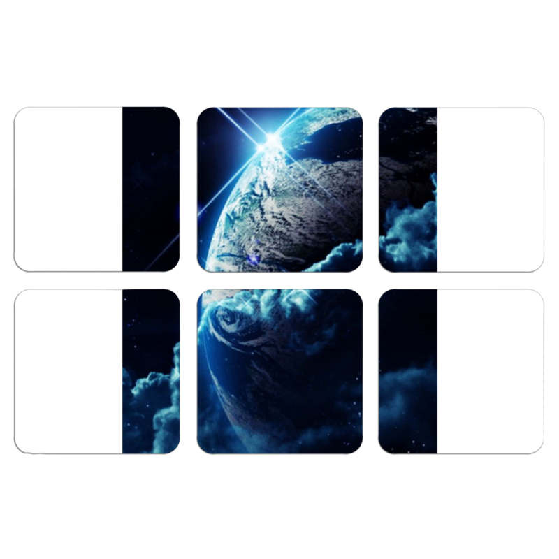 Магнитные фотопазлы 50 на 50 набор 6 штук Planet