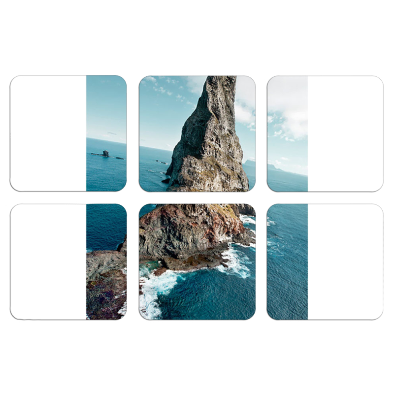 Магнитные фотопазлы 50 на 50 набор 6 штук 