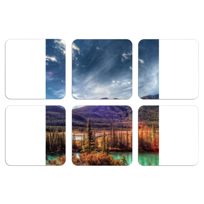 Магнитные фотопазлы 50 на 50 набор 6 штук 