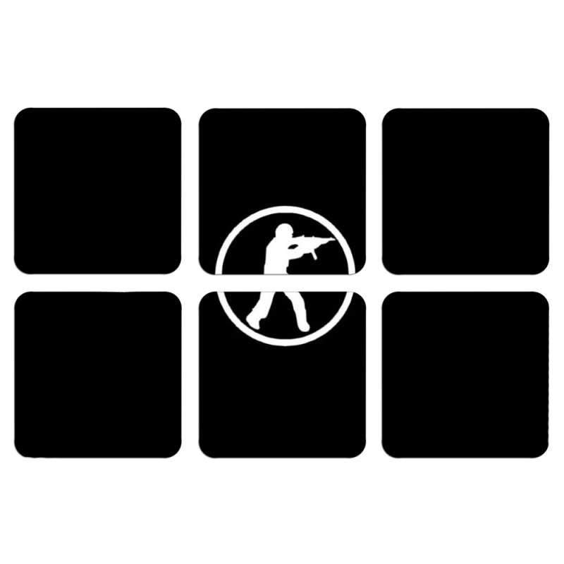 Магнитные фотопазлы 50 на 50 набор 6 штук 