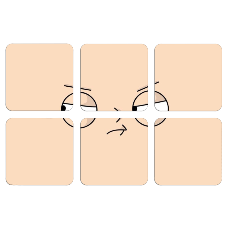 Магнитные фотопазлы 50 на 50 набор 6 штук 